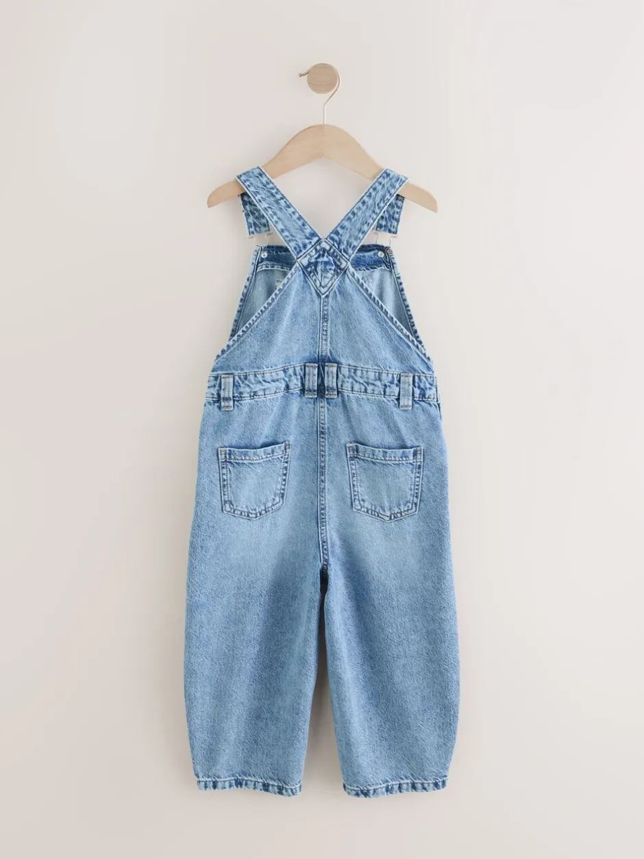 Tuinbroeken|Jumpsuits En Playsuits*Next Denim - Barrel 100% katoenen bretelbroeken (3-16jr)