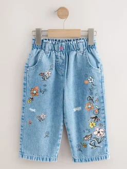 Jeans En Joggingbroeken|Jeans|Next Denim - Jeans met bloemenprint (3mnd-7jr)