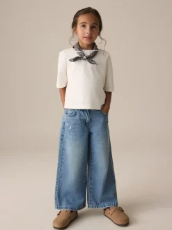 Jeans|Next - Jeans met extra wijde pijpen (3-16jr) Denim