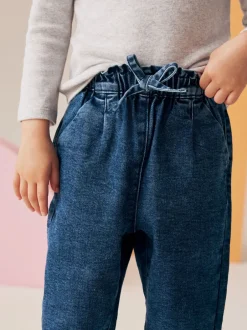 Jeans En Joggingbroeken|Jeans|Next - Jeans met gestrikte taille (3 mnd-7 jr) Denim