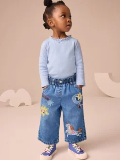 Jeans En Joggingbroeken|Jeans|Next Denim - Jeans versierd met eenhoorns (3mnd-7jr)
