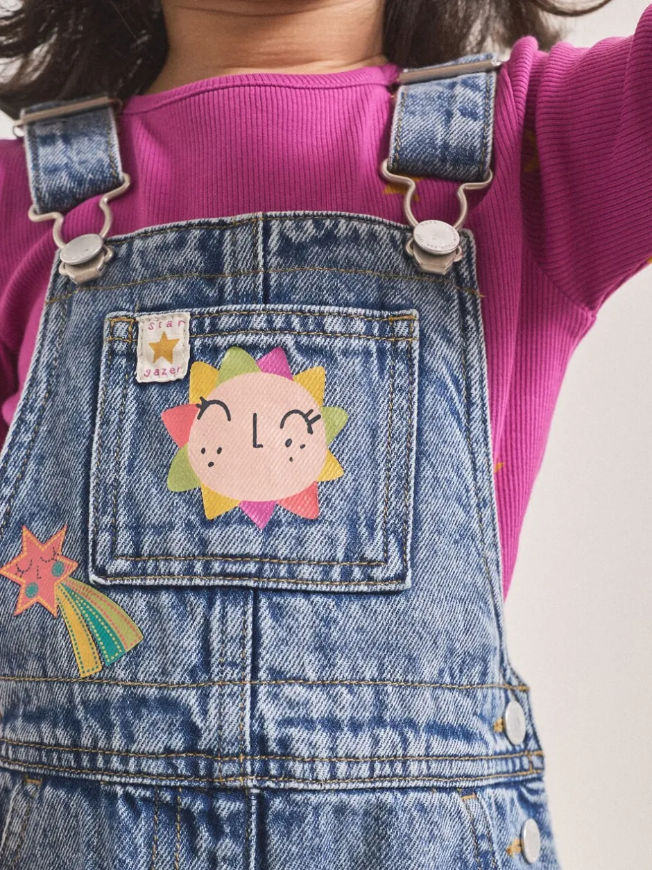 Jumpsuits En Playsuits|Next Denim - Set met kosmische tuinbroek (3mnd -7jr)