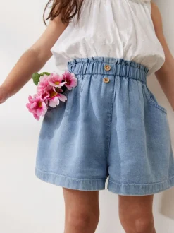 Shorts|Shorts En Rokken|Next - Short met knopen (3 mnd-7 jr) Denim