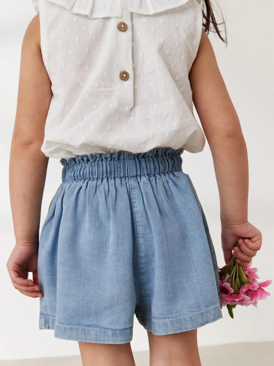 Shorts|Shorts En Rokken|Next - Short met knopen (3 mnd-7 jr) Denim