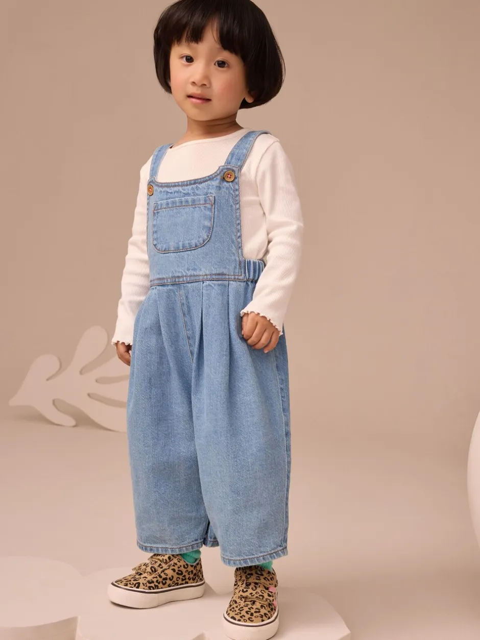 Tuinbroeken|Next Denim - Tuinbroek met lange pijpen (3mnd-8jr)