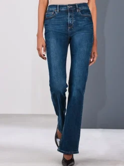 Jeans*Next - Mid Rise Stretch Bootcut Jeans Denim donkerblauw