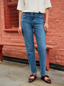 Jeans*Next - Mom Comfort Jeans met Stretch Column Denim donkerblauw