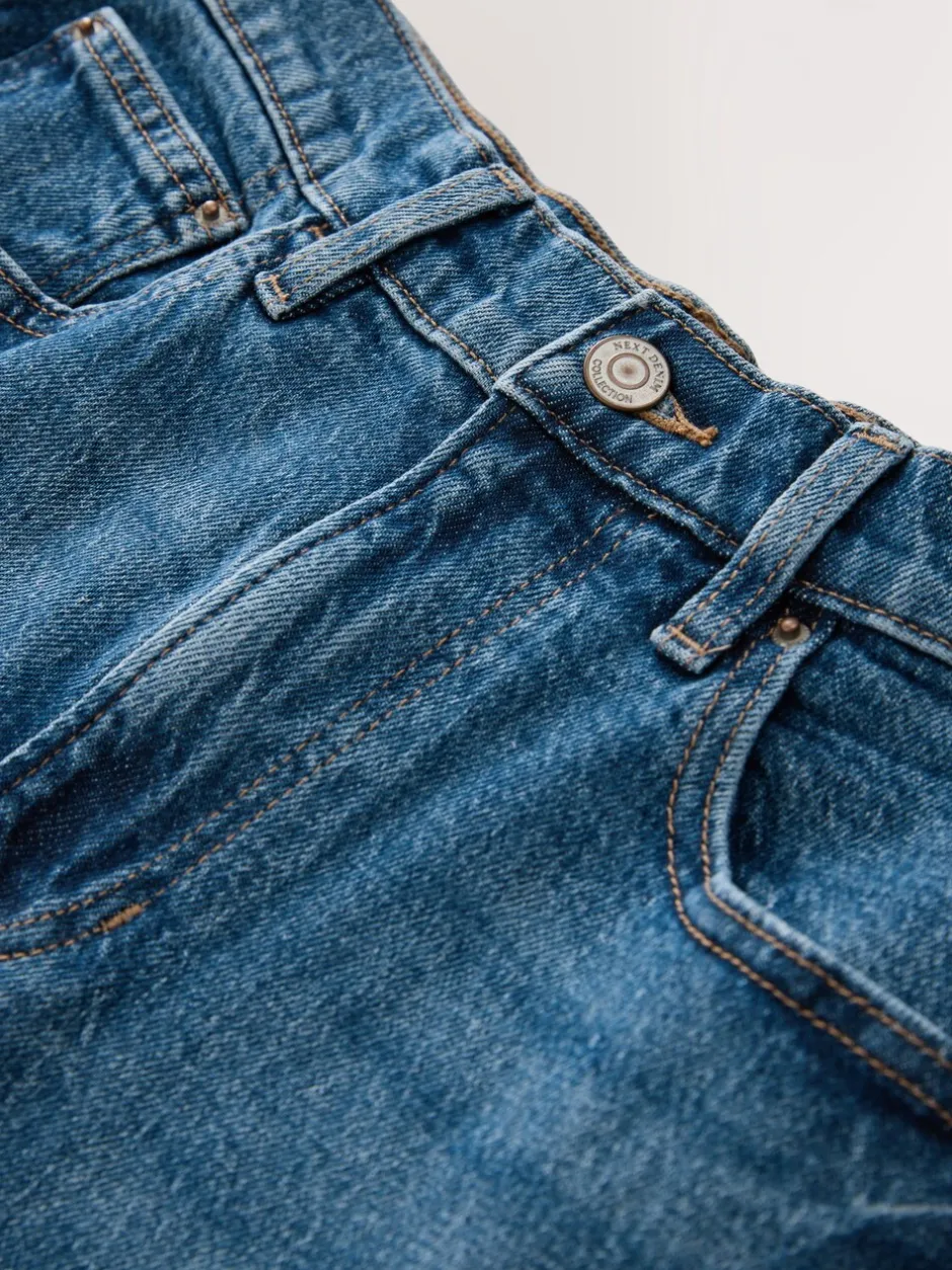 Jeans*Next - Mom Comfort Jeans met Stretch Column Denim donkerblauw