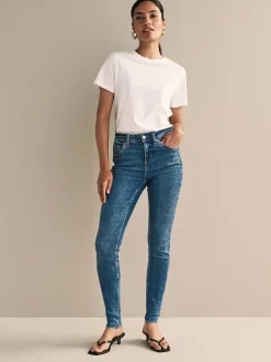 Jeans*Next Denim donkerblauw - Superzachte skinny jeans