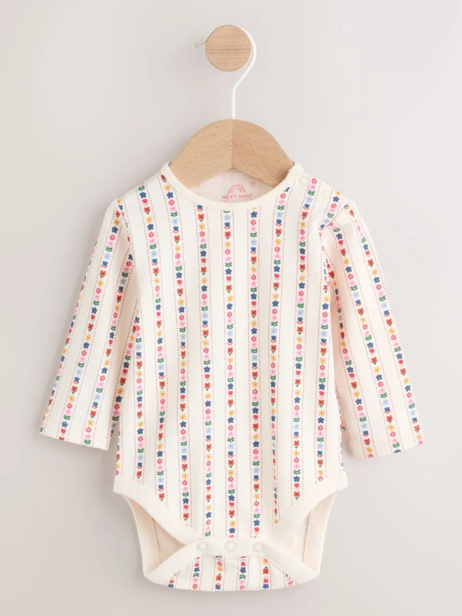 Rompertjes En Tuinbroeken|Tuinbroeken|Next - Set van bretelbroek en bodysuit met lange mouwen 2 -delig (0mnd -3jr) Denim met borduursel