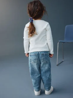 Jeans En Joggingbroeken|Jeans|Next - Mom jeans (3 mnd-7 jr) Denim met halve wassing