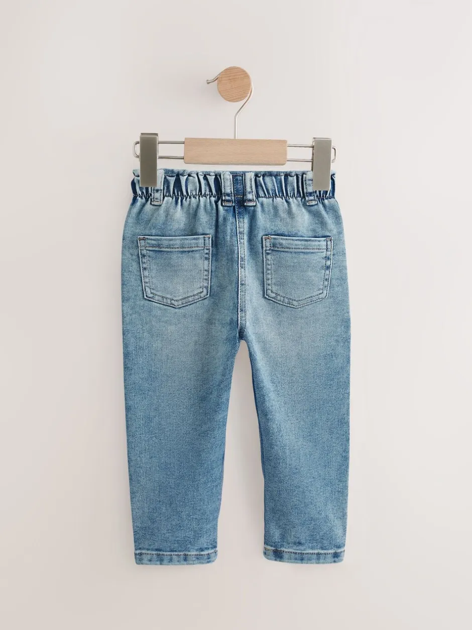 Jeans En Joggingbroeken|Jeans|Next - Mom jeans (3 mnd-7 jr) Denim met halve wassing