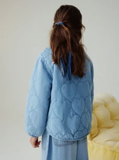 Jassen En Jacks|Next - Quilted Jacket (3-16yrs) Denim met hartjes