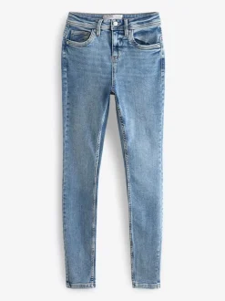 Jeans|Next Denim midblauw - Superzachte skinny jeans