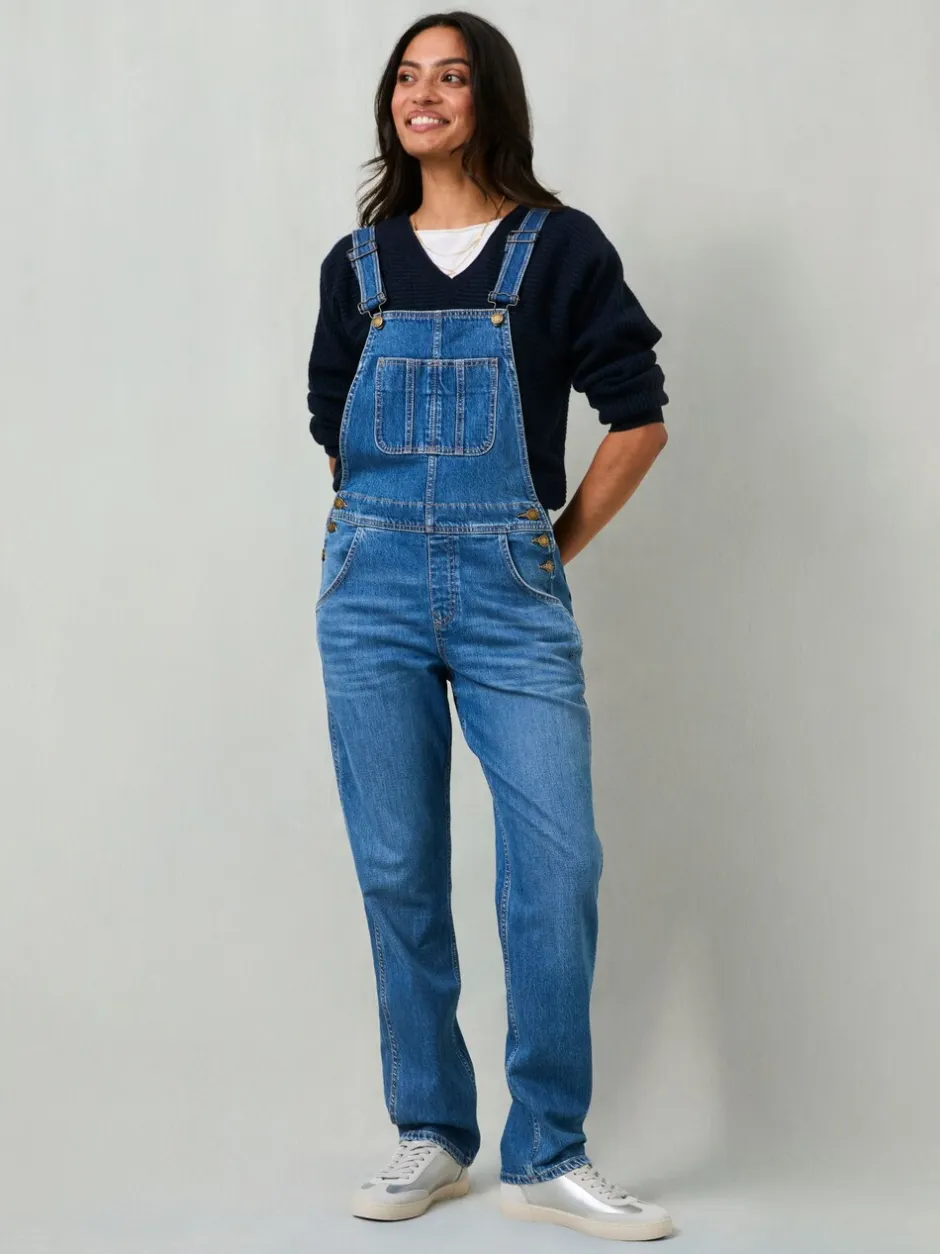 Jumpsuits En Playsuits|Fat Face - Fatface tuinbroek Denim vintage