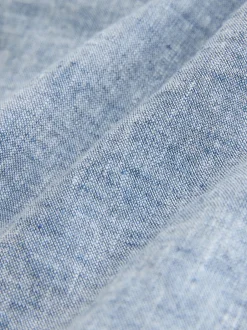 Shirts|Next - Shirt met korte mouwen van linnenmix (3-16jr) Denimblauw