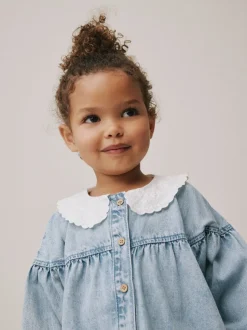 Jurken|Jurken|Next Denimkarakter - Set van overhemdjurk en legging (3mnd-8jr)