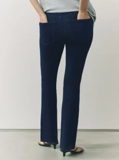 Leggings En Joggingbroeken*Next - Check Jersey Bootcut Leggings Denim-wassing