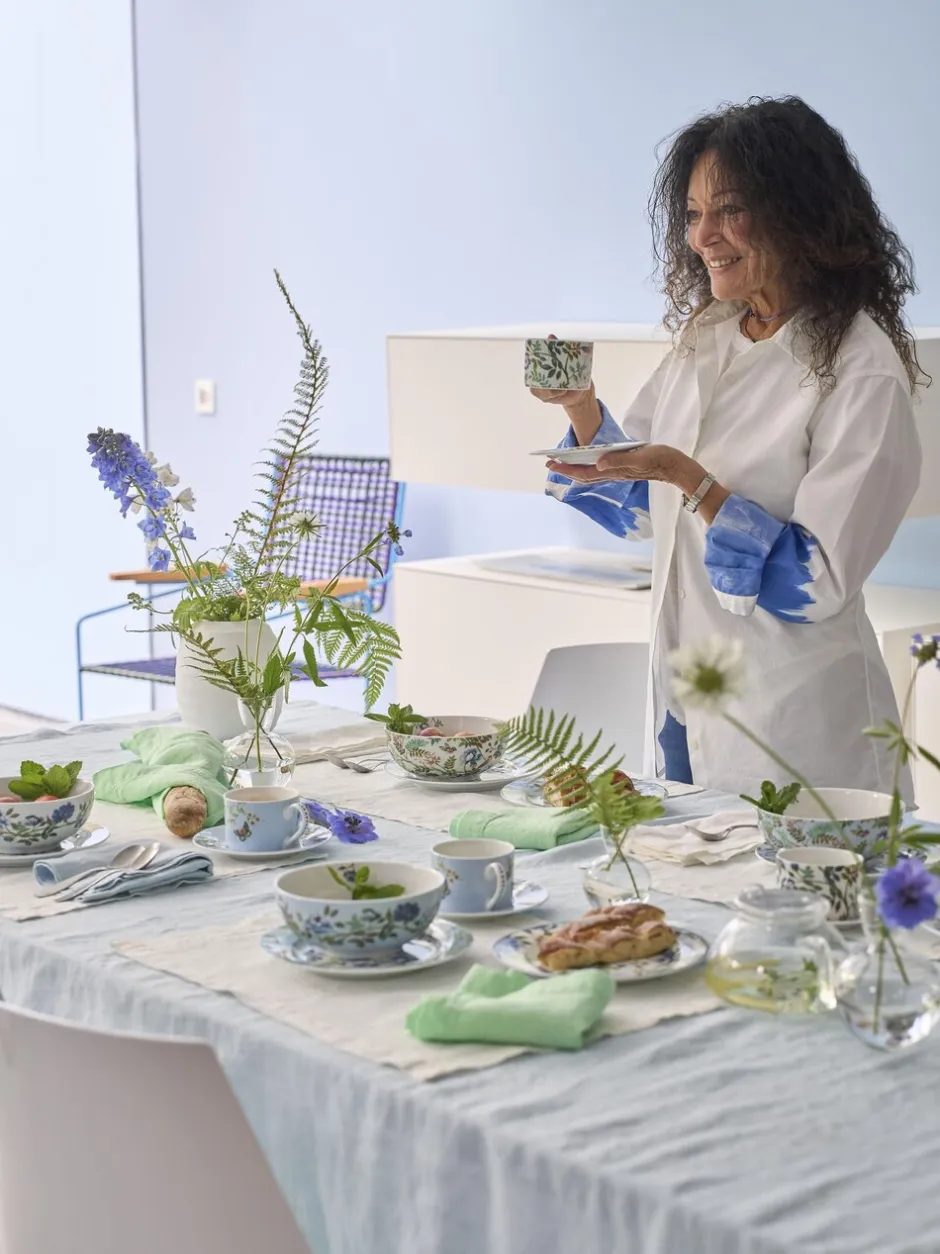 Mokken En Koppen*Designer's Guild Designers Guild - Porcelaine De Chine - 4 theekopjes en -schotels