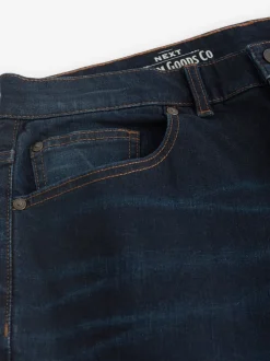 Jeans|Next Diepblauw - Slim Fit - Authentieke stretch denim jeans