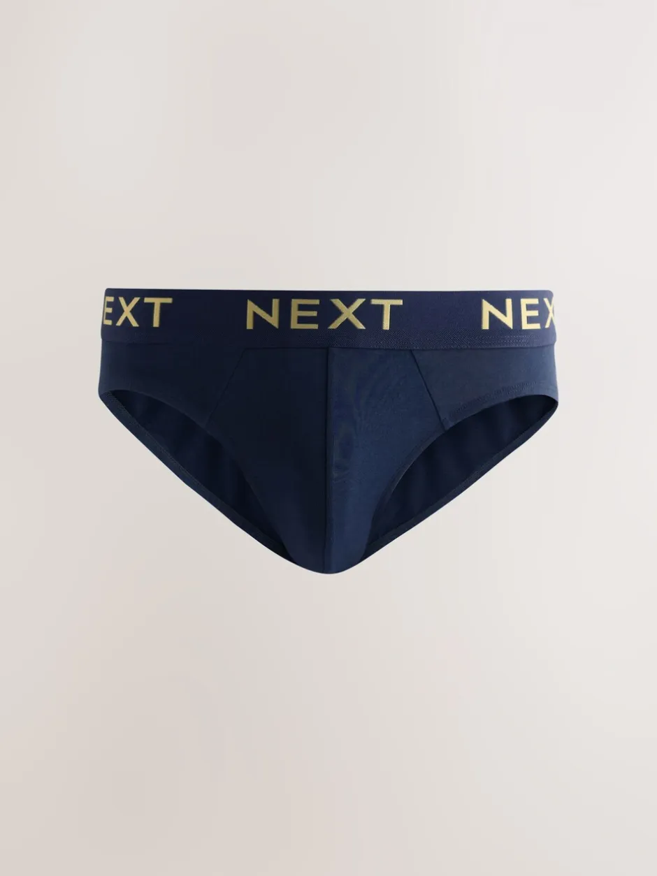 Ondergoed|Ondergoed|Next - Verpakking van 5 - Katoenrijke slips Dieprode/Groen/Blauwe kleur