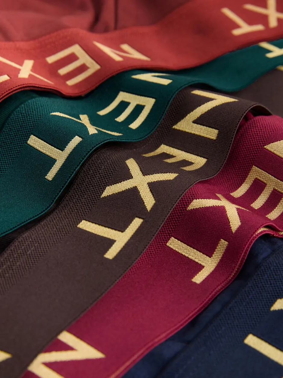 Ondergoed|Ondergoed|Next - Verpakking van 5 - Katoenrijke slips Dieprode/Groen/Blauwe kleur