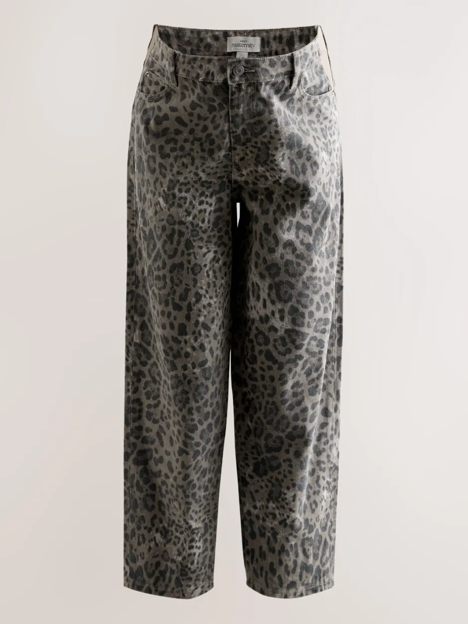 Jeans|Moederschap|Next - Maternity Barrel Denim Jeans Dierenprint