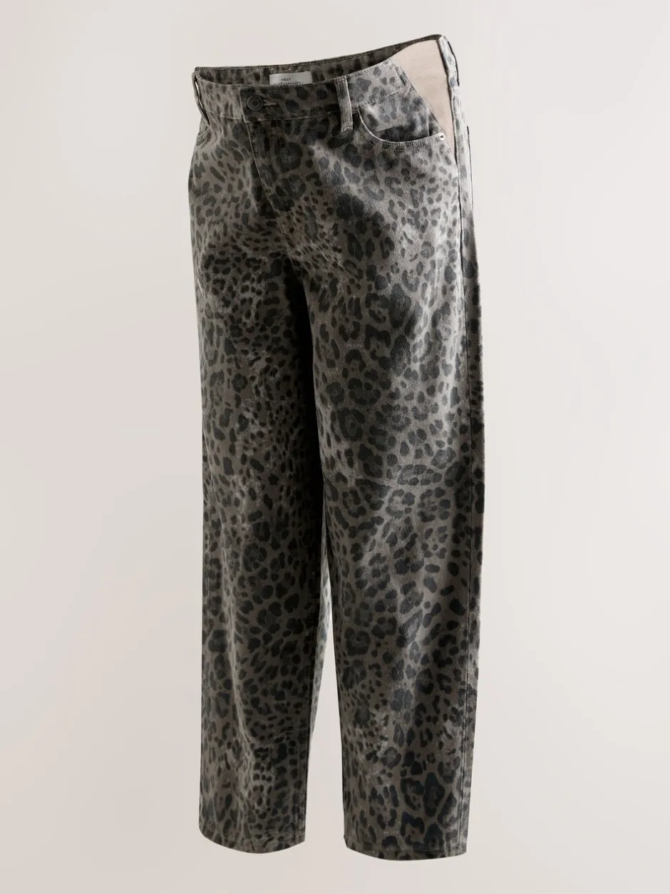 Jeans|Moederschap|Next - Maternity Barrel Denim Jeans Dierenprint