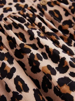 Jurken|Jurken|Next - Short Sleeve Cotton Dress (3mths-8yrs) Dierenprint