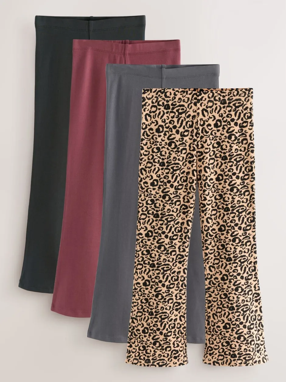 Broeken En Leggings|Next - Uitlopende legging (3-16jr) Dierenprint/Rood