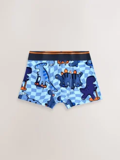 Ondergoed*Next - Junior karakter trunks 5 verpakking (1,5-16jr) Dino Checkerboard