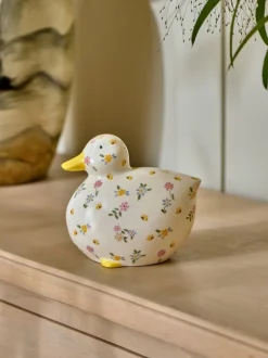 Decoraties|Next Ditsy Floral Ceramic Duck Ornament