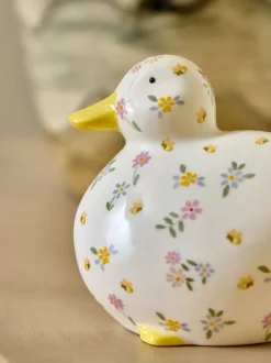Decoraties|Next Ditsy Floral Ceramic Duck Ornament
