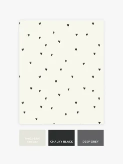 Behang|Next Ditsy Heart 10M Wallpaper Zwart