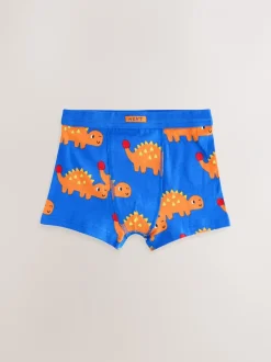 Ondergoed*Next Diverse kleuren met dinosaurusprint - Set van 7 boxershorts met zachte tailleband (1,5-10 jr)