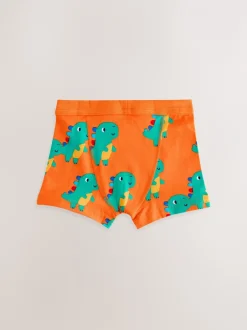 Ondergoed*Next Diverse kleuren met dinosaurusprint - Set van 7 boxershorts met zachte tailleband (1,5-10 jr)