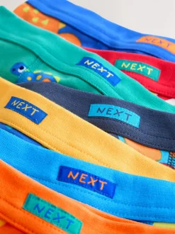 Ondergoed*Next Diverse kleuren met dinosaurusprint - Set van 7 boxershorts met zachte tailleband (1,5-10 jr)