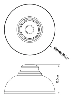 Lampenkappen|Verlichting*Next Dixon Easy-fit hanglamp Tingrijs
