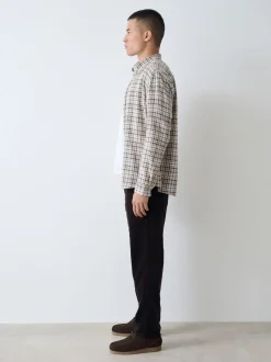 Broeken En Chino's|Next - Motionflex Corduroy Stretch Trousers Donker bordeauxrood