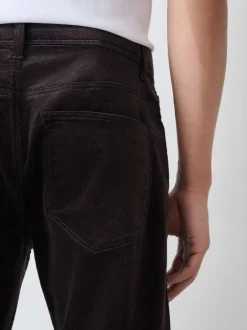 Broeken En Chino's|Next - Motionflex Corduroy Stretch Trousers Donker bordeauxrood