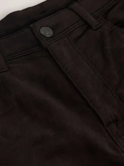 Broeken En Chino's|Next - Motionflex Corduroy Stretch Trousers Donker bordeauxrood