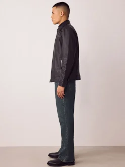 Jeans|Next - Bootcut - Vintage wash denim jeans Donker getint