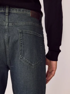 Jeans|Next - Bootcut - Vintage wash denim jeans Donker getint