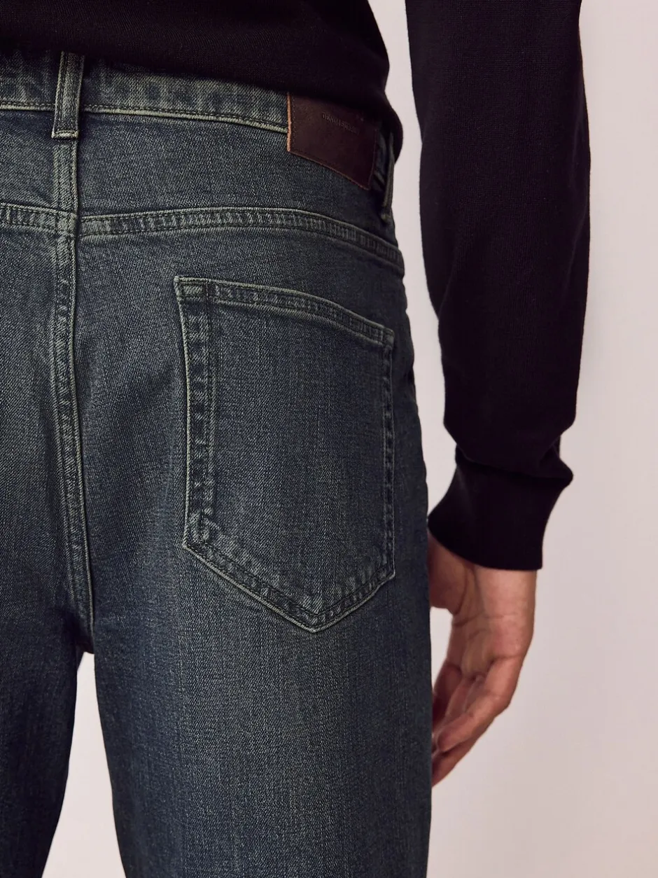 Jeans|Next - Bootcut - Vintage wash denim jeans Donker getint
