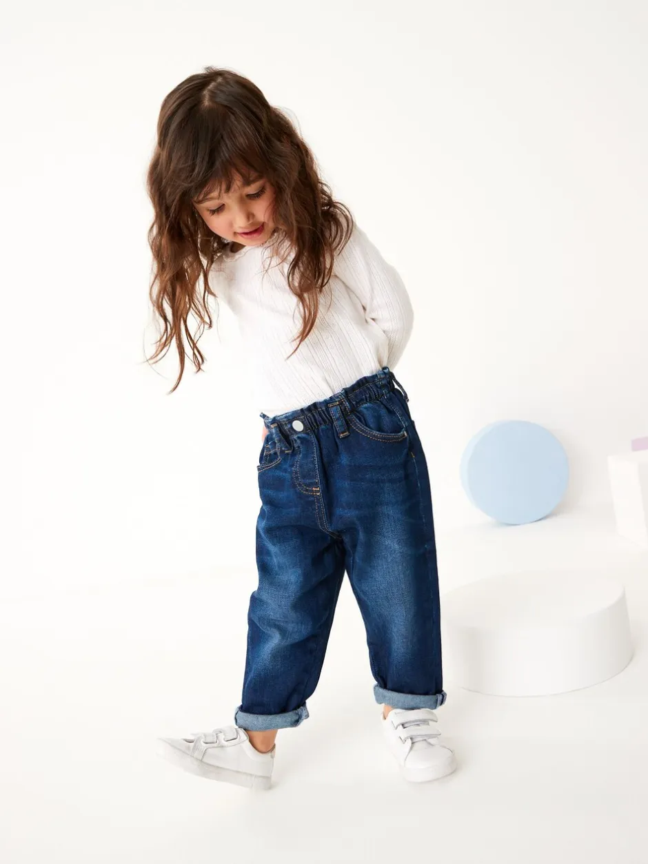 Jeans En Joggingbroeken|Jeans|Next - Mom jeans (3 mnd-7 jr) Donker gewassen denim