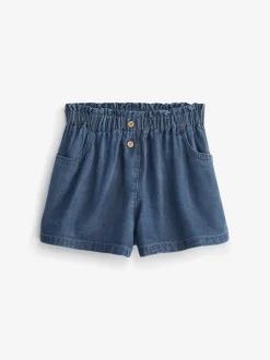 Shorts|Shorts En Rokken*Next - Short met knopen (3 mnd-7 jr) Donker gewassen denim
