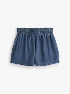 Shorts|Shorts En Rokken*Next - Short met knopen (3 mnd-7 jr) Donker gewassen denim