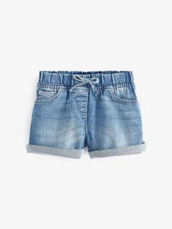 Shorts|Shorts En Rokken*Next Donker gewassen denim - Short met elastische taille (3 mnd- 10 jr)