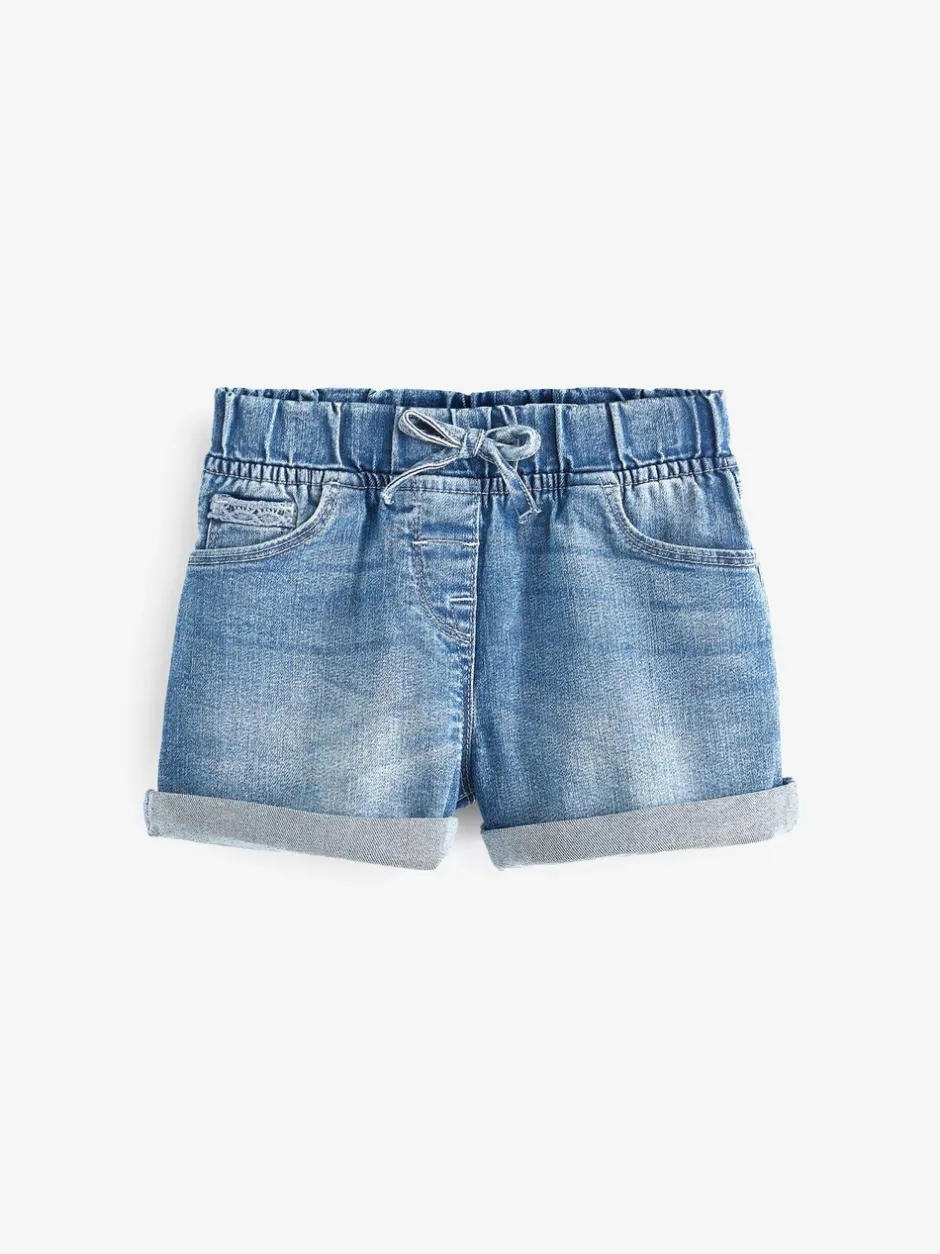 Shorts|Shorts En Rokken*Next Donker gewassen denim - Short met elastische taille (3 mnd- 10 jr)