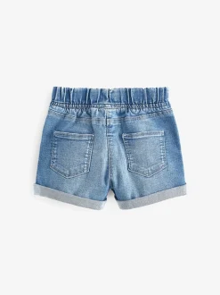Shorts|Shorts En Rokken*Next Donker gewassen denim - Short met elastische taille (3 mnd- 10 jr)